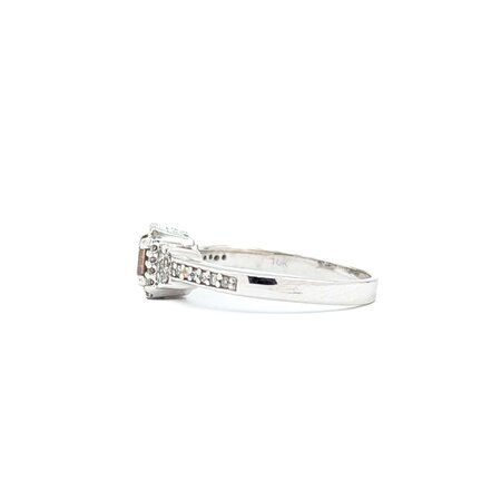Ring .25ct Princess Diamond .15ctw Diamonds 14kw Sz6 2.51g 225040025
