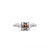 Ring .25ct Princess Diamond .15ctw Diamonds 14kw Sz6 2.51g 225040025