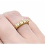 Ring Half Bezel .50ctw Round Diamonds 14ktt 4mm Sz6.5 4.77g 225040047