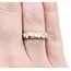 Ring Half Bezel .50ctw Round Diamonds 14ktt 4mm Sz6.5 4.77g 225040047