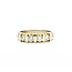 Ring Half Bezel .50ctw Round Diamonds 14ktt 4mm Sz6.5 4.77g 225040047
