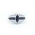 Ring Channel Set .24ctw Round Diamonds 1.00ctw Sapphire 10kw Sz7 4.49g 225040049