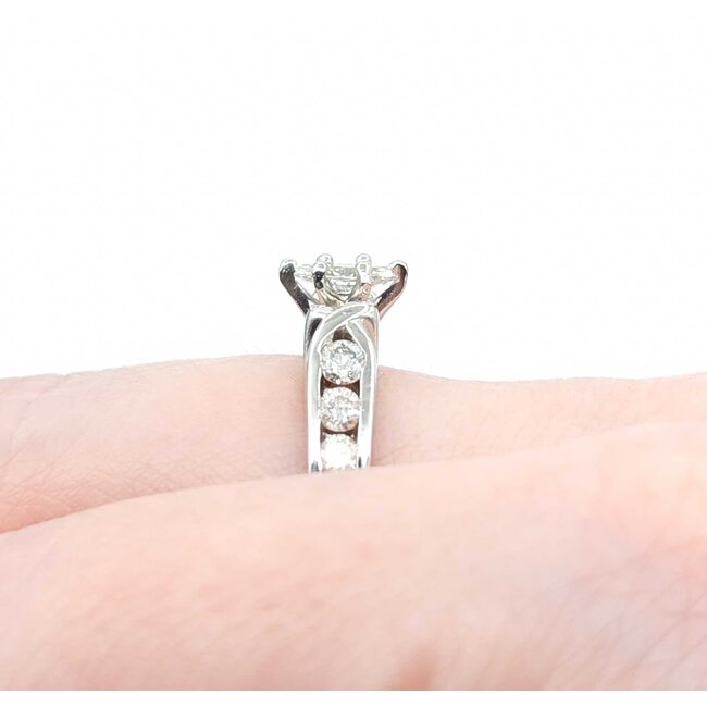 Ring Engagment .40ct Marquise Diamond .47ctw Diamonds 14kw Sz6.5 5.19g 225040044