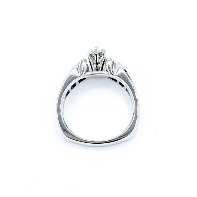 Ring Engagment .40ct Marquise Diamond .47ctw Diamonds 14kw Sz6.5 5.19g 225040044