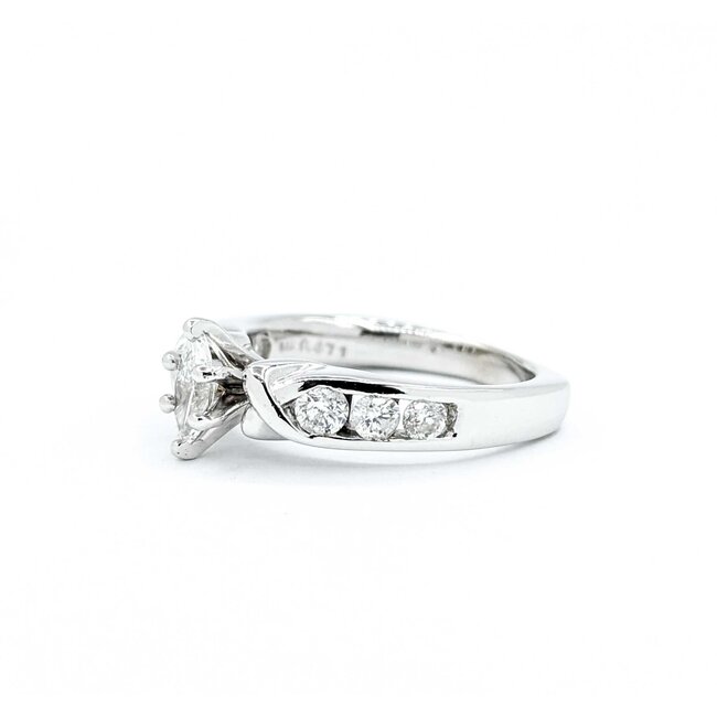 Ring Engagment .40ct Marquise Diamond .47ctw Diamonds 14kw Sz6.5 5.19g 225040044
