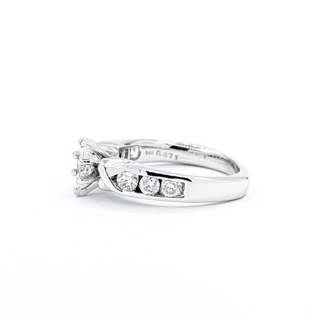 Ring Engagment .40ct Marquise Diamond .47ctw Diamonds 14kw Sz6.5 5.19g 225040044