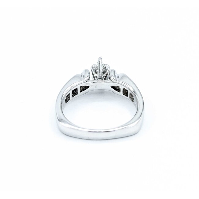 Ring Engagment .40ct Marquise Diamond .47ctw Diamonds 14kw Sz6.5 5.19g 225040044
