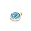 Pendant 3/4 Halo .08ctw Round Diamonds 4.24ct Topaz 14ky 18x13mm 2.22g 225040041