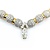 Necklace 1.90ct Marquise Diamond 6.00ctw Diamonds 8.5mm Pearl 18ky 69.6g 225020012