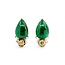 Earrings Stud .60ctw Old Mine Cut Diamonds 16x11mm Jade 9ky 23x11mm 6.52g 225040130