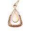 Pendant Pave 4.20ctw Pink Sapphires 23.5ct Australian Crystal Opal 18kr 75x43 24" 35.55g 225040054