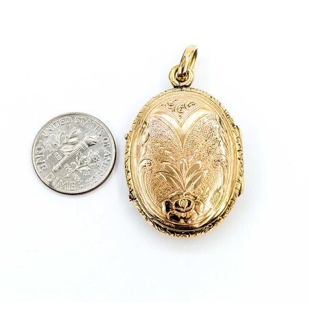 Pendant "8" Locket 14ky 1.6x.95" 6.6g 225040066