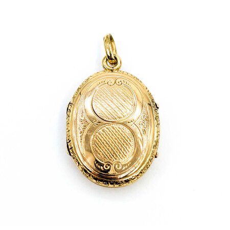 Pendant "8" Locket 14ky 1.6x.95" 6.6g 225040066