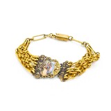  Bracelet Enamel Bouquet 14ky 6.5x.75" 17.9g 225040108