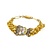 Bracelet Enamel Bouquet 14ky 6.5x.75" 17.9g 225040108