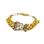 Bracelet Enamel Bouquet 14ky 6.5x.75" 17.9g 225040108