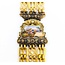 Bracelet Enamel Bouquet 14ky 6.5x.75" 17.9g 225040108