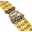 Bracelet Enamel Bouquet 14ky 6.5x.75" 17.9g 225040108