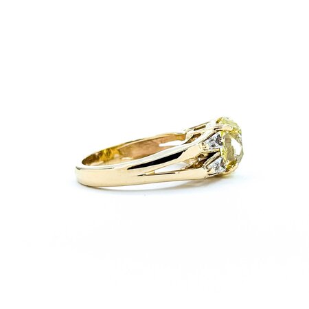 Ring 3.02ct Old Mine Cut Diamond .52ctw Diamonds 14ky 8.5mm Sz6.5 5.96g 225040142