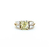  Ring 3.02ct Old Mine Cut Diamond .52ctw Diamonds 14ky 8.5mm Sz6.5 5.96g 225040142