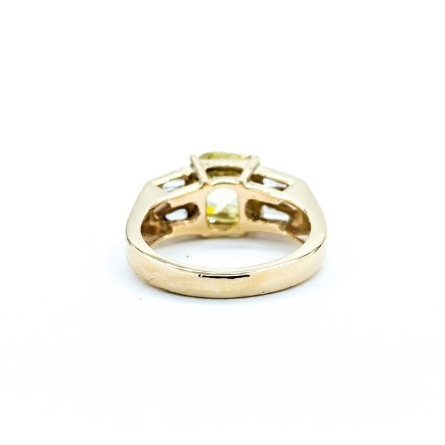 Ring 3.02ct Old Mine Cut Diamond .52ctw Diamonds 14ky 8.5mm Sz6.5 5.96g 225040142