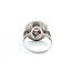 Ring Checkerboard .65ctw Round Diamonds .25ctw Ruby 900pt 15.8mm Sz6.5 3.9g 225040080