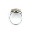 Ring Checkerboard .65ctw Round Diamonds .25ctw Ruby 900pt 15.8mm Sz6.5 3.9g 225040080