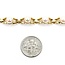 Bracelet V Link 6mm Pearl 14ky 6mm 7.5" 13.4g 225040139