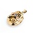 Pendant Leaf Motif Locket 2mm Seed Pearls 12ky 1.9x1.2" 11.2g 225040064