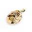 Pendant Leaf Motif Locket 2mm Seed Pearls 12ky 1.9x1.2" 11.2g 225040064
