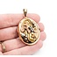 Pendant Leaf Motif Locket 2mm Seed Pearls 12ky 1.9x1.2" 11.2g 225040064