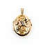 Pendant Leaf Motif Locket 2mm Seed Pearls 12ky 1.9x1.2" 11.2g 225040064