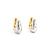 Earrings Brushed Hinged .20ctw Round Diamonds 14ktt 5-8.5mm 8.72g 225040123