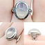 Ring Filigree 11ct Cabochon Moonstone 14kw 18.5x15mm Sz7 4.1g 225040073