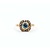 Ring .50ct Blue Zircon 10ky 10x10mm Sz5.75 2.2g 225040082