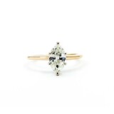  Ring Solitaire 1.02ct Marquise Diamond 14ky Sz7.5 2.39g 225040058