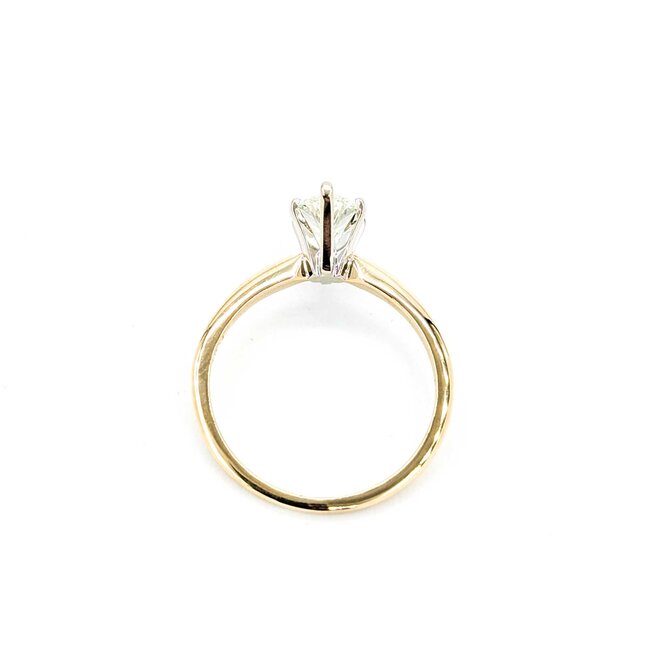 Ring Solitaire 1.02ct Marquise Diamond 14ky Sz7.5 2.39g 225040058