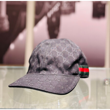 Hat Gucci Canvas Cap Black XL 60 125045037