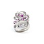 Ring Vintage .30ctw Single Cut Diamonds 2.00ctw Pink Lab Grown Sapphires 14kw 22x20 Sz4.5 7.09g 225040053