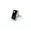 Ring Filigree .08ct Round Diamond 18x9mm Black Onyx 14kw 20x13mm Sz4.5 3.2g 225040074