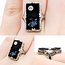 Ring Filigree .08ct Round Diamond 18x9mm Black Onyx 14kw 20x13mm Sz4.5 3.2g 225040074