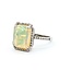 Ring Effy Halo .20ctw Round Diamonds 3.50ct Opal 14kw 14.7x12.8 Sz5 3.85g 225040052