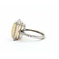 Ring Effy Halo .20ctw Round Diamonds 3.50ct Opal 14kw 14.7x12.8 Sz5 3.85g 225040052