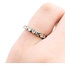Ring Band .30ctw Round/Princess Diamonds 18kw Sz3.75 2.29g 225040144