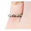 Ring Band .30ctw Round/Princess Diamonds 18kw Sz3.75 2.29g 225040144