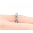 Ring Band .30ctw Round/Princess Diamonds 18kw Sz3.75 2.29g 225040144