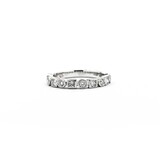  Ring Band .30ctw Round/Princess Diamonds 18kw Sz3.75 2.29g 225040144