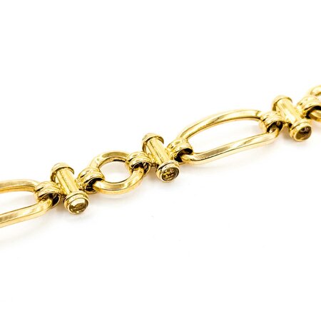 Bracelet Togggle Link Citrine 18ky 15mm 7.50" 24.91g 225040113