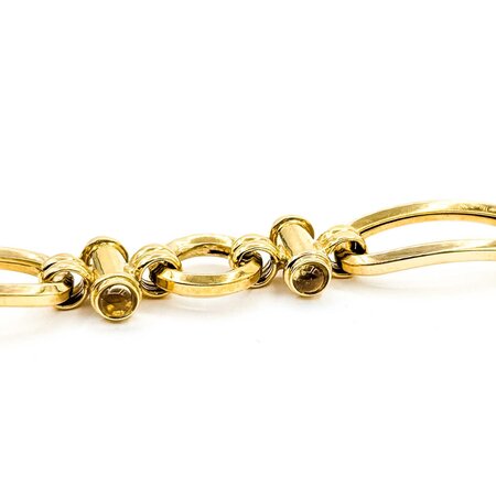 Bracelet Togggle Link Citrine 18ky 15mm 7.50" 24.91g 225040113