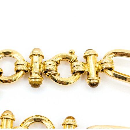 Bracelet Togggle Link Citrine 18ky 15mm 7.50" 24.91g 225040113